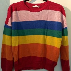 Honey Punch rainbow sweater 🌈